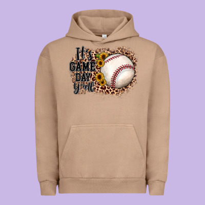 It's Game Day Y'all Baseball Urban Hoodie Designed By Jahusdesignshop