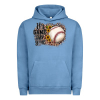 Pigment Pebble Blue it's game day y'all baseball Urban Hoodie - JahusDesignShop