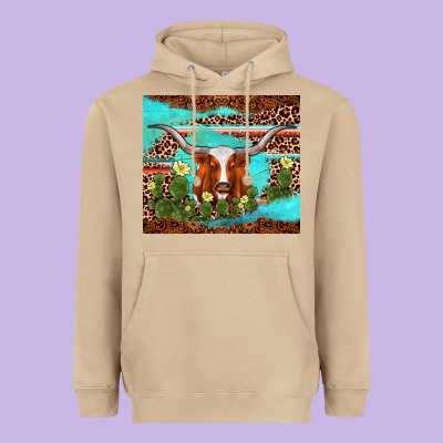 Longhorn Tumbler Heavyweight Hoodie Designed By Adodesignshop