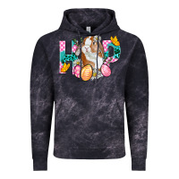 Cloud Black Hop Bunny Easter Vintage Hoodie - BundleAndBundleShop