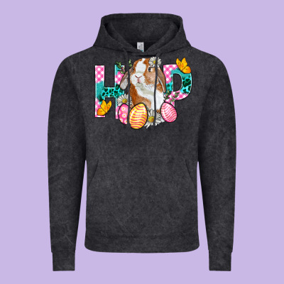 Hop Bunny Easter Vintage Hoodie Designed By Bundleandbundleshop