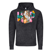 Vintage Black Hop Bunny Easter Vintage Hoodie - BundleAndBundleShop