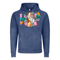 Vintage Denim Hop Bunny Easter Vintage Hoodie - BundleAndBundleShop