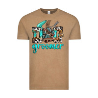 Western Dog Groomer Vintage Tee | Teevron