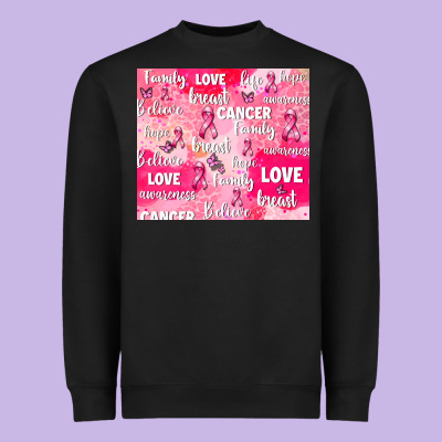 Breast Cancer Awareness Pink Heavyweight Sweatshirt Designed By Adodesignshop