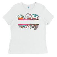 White custom name nurse Ladies Tee - CowGirlArtShop