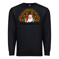 Black merry christmas y'all santa rainbow Premium Sweatshirt - AdoDesignShop