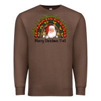 Chestnut merry christmas y'all santa rainbow Premium Sweatshirt - AdoDesignShop