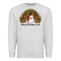 Dove Grey merry christmas y'all santa rainbow Premium Sweatshirt - AdoDesignShop