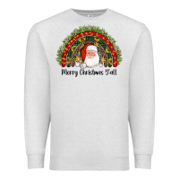Oatmeal Heather merry christmas y'all santa rainbow Premium Sweatshirt - AdoDesignShop