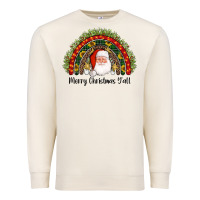 Sandshell merry christmas y'all santa rainbow Premium Sweatshirt - AdoDesignShop