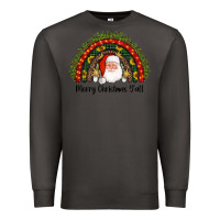 Smoke merry christmas y'all santa rainbow Premium Sweatshirt - AdoDesignShop