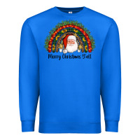 True Royal merry christmas y'all santa rainbow Premium Sweatshirt - AdoDesignShop