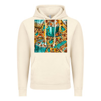 Vintage Artic american football coffee cups with butterfly and leopard seamless patt Vintage Hoodie - BundleAndBundleShop