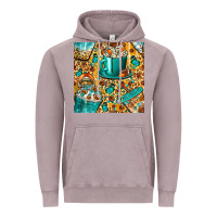 Vintage Zinc american football coffee cups with butterfly and leopard seamless patt Vintage Hoodie - BundleAndBundleShop
