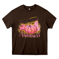 Chocolate Brown breast cancer awareness Heavy Core Tee - texasbilliewilder