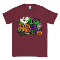 Burgundy halloween heart Classic Tee - CowGirlArtShop