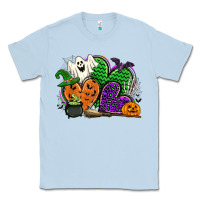 Dusty Blue halloween heart Classic Tee - CowGirlArtShop