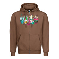 Chestnut science teacher coffee cups Zipper Hoodie - AdoDesignShop