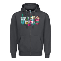 Smoke science teacher coffee cups Zipper Hoodie - AdoDesignShop