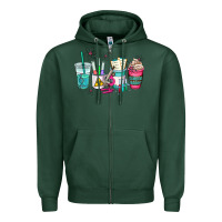 Sports Green science teacher coffee cups Zipper Hoodie - AdoDesignShop
