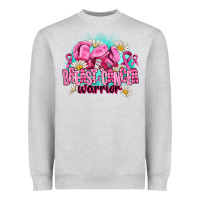 Heather Grey breast cancer warrior Heavyweight Sweatshirt - AdoDesignShop