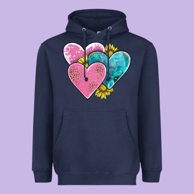 Hearts Heavyweight Hoodie Designed By Adodesignshop