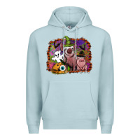 Blue Mist halloween pigs Premium Hoodie - SublimationCraftShop