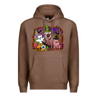 Chestnut halloween pigs Premium Hoodie - SublimationCraftShop