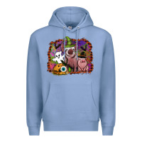 Colony Blue halloween pigs Premium Hoodie - SublimationCraftShop