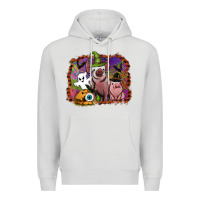 Dove Grey halloween pigs Premium Hoodie - SublimationCraftShop