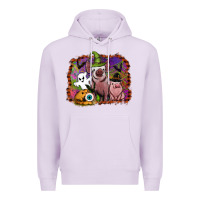 Lilac halloween pigs Premium Hoodie - SublimationCraftShop
