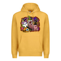 Mustard halloween pigs Premium Hoodie - SublimationCraftShop