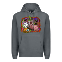 Rock halloween pigs Premium Hoodie - SublimationCraftShop