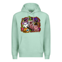 Seafoam halloween pigs Premium Hoodie - SublimationCraftShop