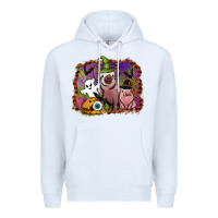 White halloween pigs Premium Hoodie - SublimationCraftShop