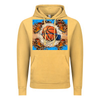 Vintage Mustard basketball Vintage Hoodie - FaDigitalArtStudio