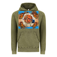 Vintage Olive basketball Vintage Hoodie - FaDigitalArtStudio