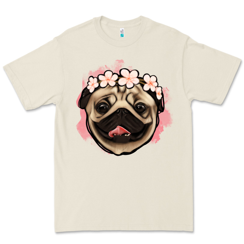 Pug Floral Premium Tee by Jasminsmagicworld | Teevron