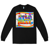 Black Always An Ally Pride LGBTQ+ Tumbler Long Sleeve Tee - BundleAndBundleShop