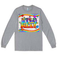 Heather Grey Always An Ally Pride LGBTQ+ Tumbler Long Sleeve Tee - BundleAndBundleShop