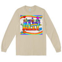Mushroom Always An Ally Pride LGBTQ+ Tumbler Long Sleeve Tee - BundleAndBundleShop