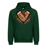 Forest Green heart football Urban Hoodie - JahusDesignShop