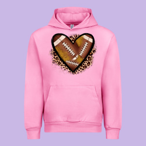 Heart Football Urban Hoodie Designed By Jahusdesignshop