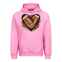 Fuchsia Pink heart football Urban Hoodie - JahusDesignShop