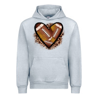 Heather Grey heart football Urban Hoodie - JahusDesignShop