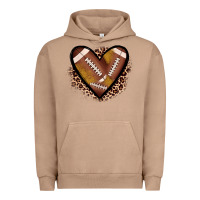 Pigment Burro heart football Urban Hoodie - JahusDesignShop