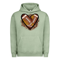 Pigment Oil Green heart football Urban Hoodie - JahusDesignShop