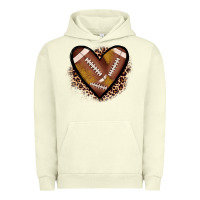 Pigment Pistachio heart football Urban Hoodie - JahusDesignShop