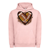 Pigment Salmon heart football Urban Hoodie - JahusDesignShop